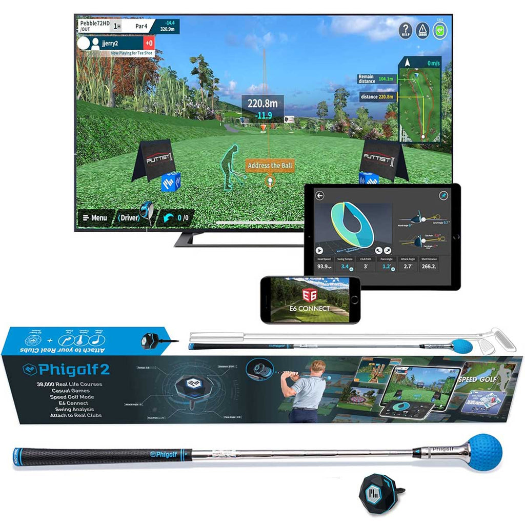 Phigolf 2 Golf Swing Trainer & Virtual Golf Simulator