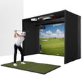 ProTee VX with PlayBetter SimStudio™ OVERHEAD Premium Home Golf Studio Package with Carl's Place Pro Enclosure