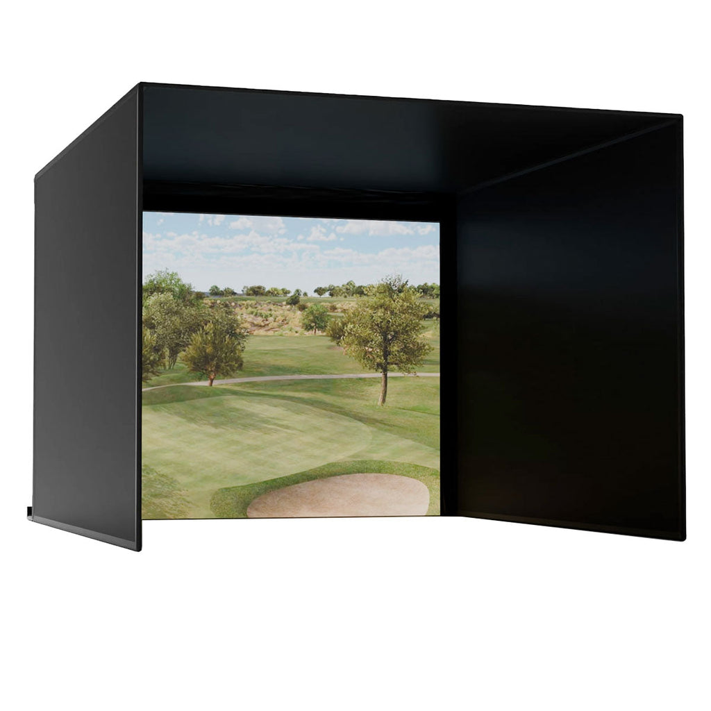 Carl's Place Complete Pro Golf Simulator Enclosure Kit with Impact Screen