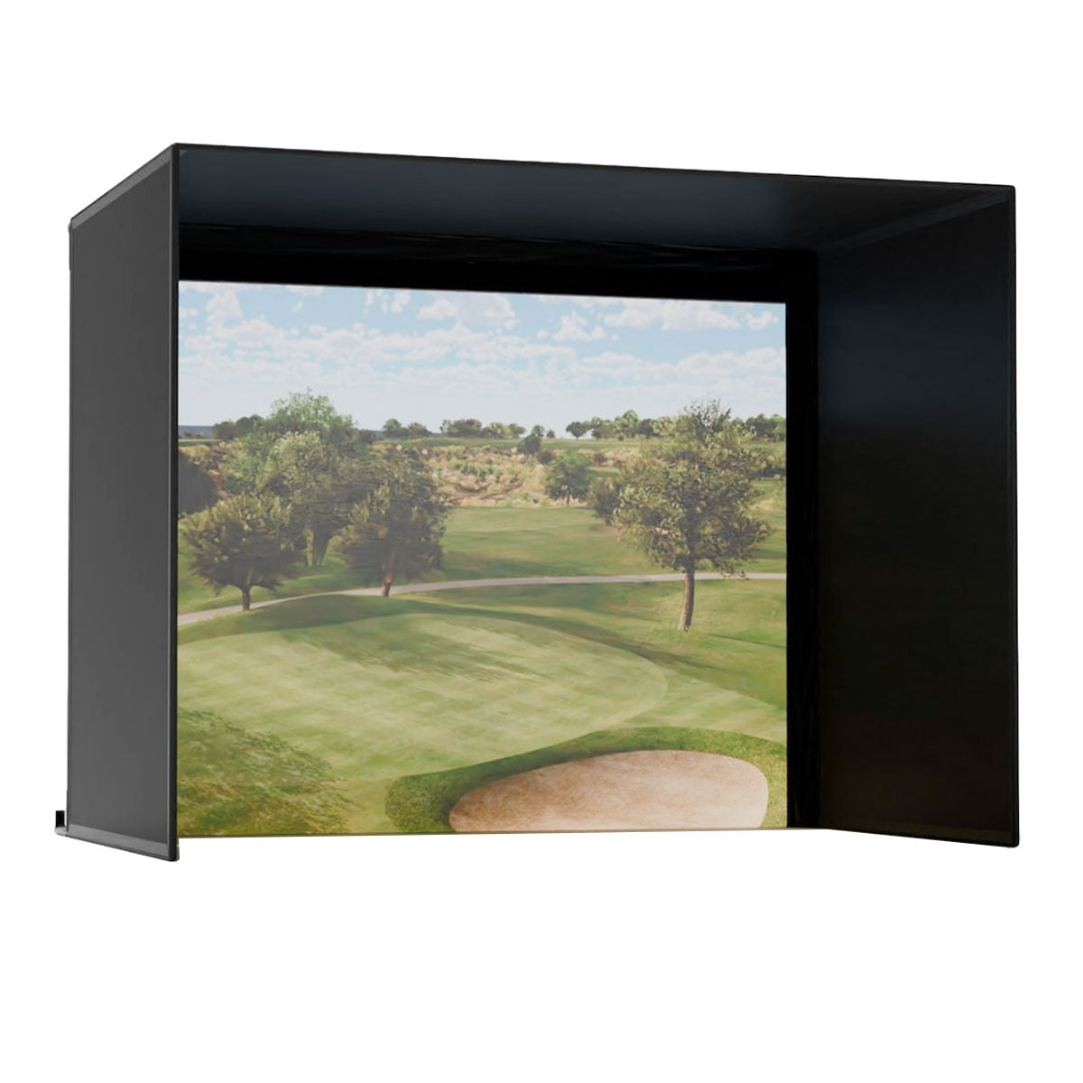 Carl's Place Complete Pro Golf Simulator Enclosure Kit with Impact Screen