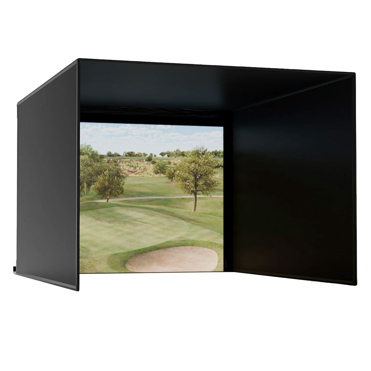 Carl's Place Complete Pro Golf Simulator Enclosure Kit with Impact Screen