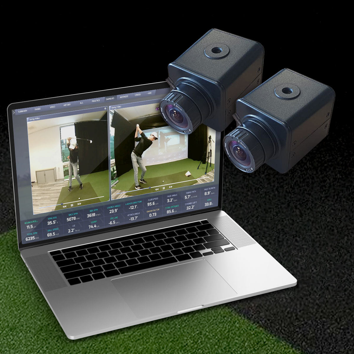 ProTee VX with PlayBetter SimStudio™ ESSENTIALS Package | Golf Simulator Studio with Impact Screen, Enclosure, Hitting Mat, & Projector