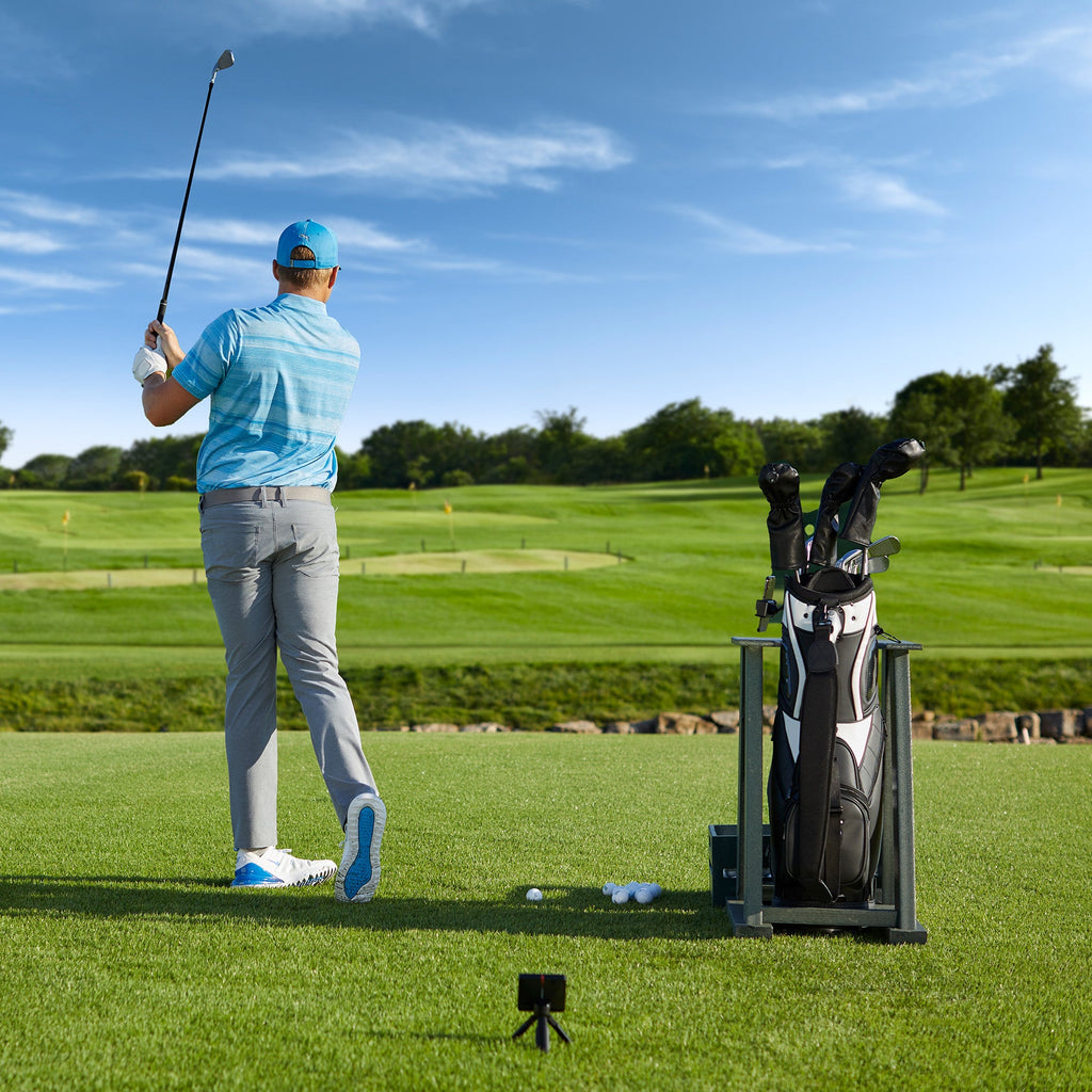 Garmin Approach R10 SportScreen Vanish LITE Hybrid-Retractable Golf Studio Complete Package | Home Golf Simulator Studio with Impact Screen, Enclosure, Hitting Mat, Putting Turf & Projector