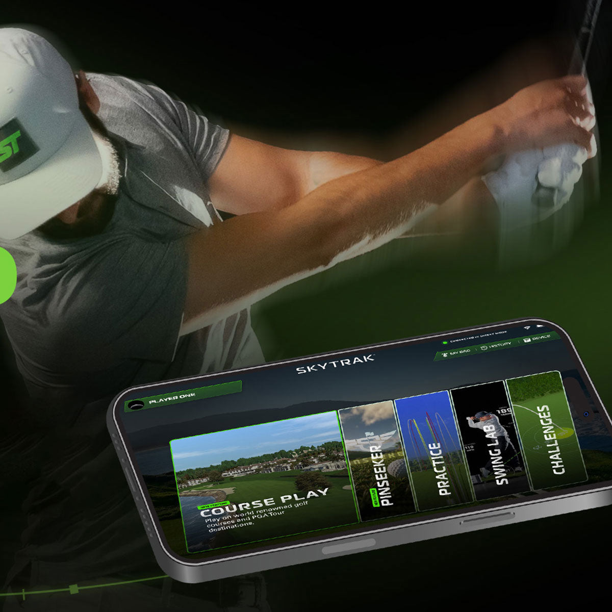 SkyTrak ST MAX with PlayBetter SimStudio™ BYO (Build Your Own) Package – Custom Home Golf Simulator Studio Builder with Impact Screen, Enclosure, Optional Mats, Projector & More