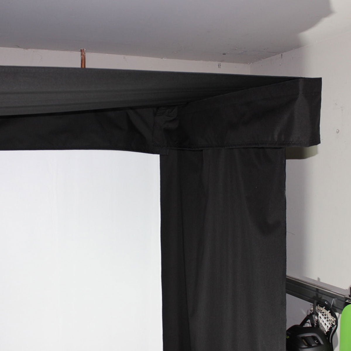 SkyTrak+ SportScreen Vanish LITE Hybrid-Retractable Golf Studio Complete Package | Home Golf Simulator Studio with Impact Screen, Enclosure, Hitting Mat, Putting Turf, Projector & 1-Year FREE Foresight Course Play
