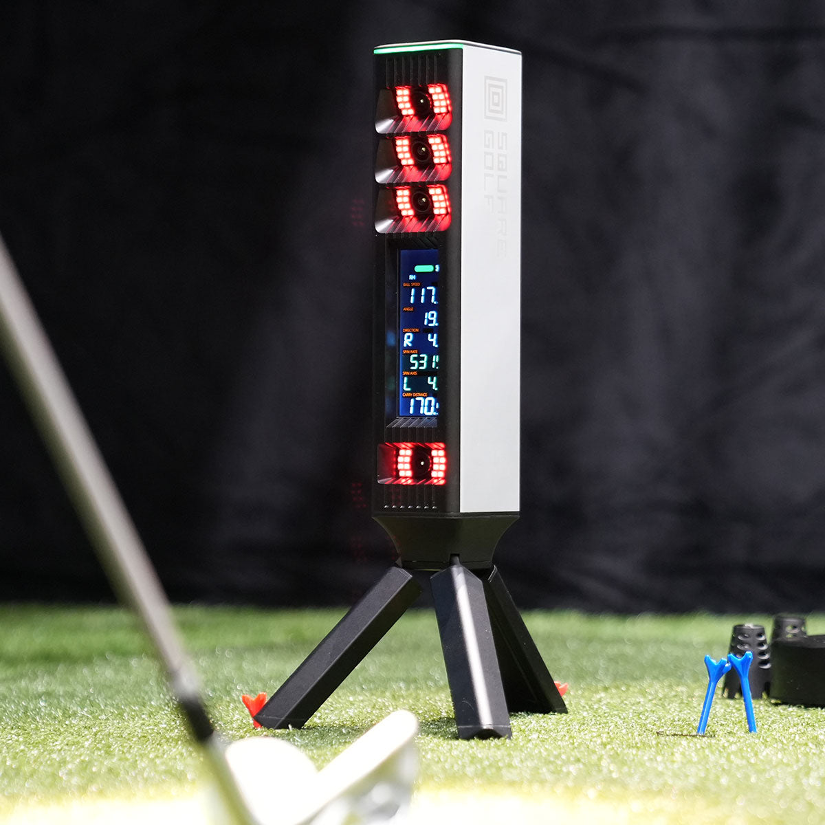 Square Golf Omni with PlayBetter SimStudio™ BYO (Build Your Own) Package – Custom Home Golf Simulator Studio Builder with Impact Screen, Enclosure, Optional Mats, Projector & More