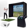 TruGolf LaunchBox with PlayBetter SimStudio™ BYO (Build Your Own) Package – Custom Home Golf Simulator Studio Builder with Impact Screen, Enclosure, Optional Mats, Projector & More